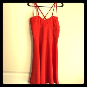 Orange/coral strappy dress